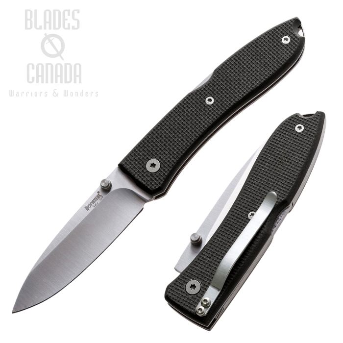 Lion Steel Opera Lockback Folding Knife, D2, G10 Black, 8800 BK